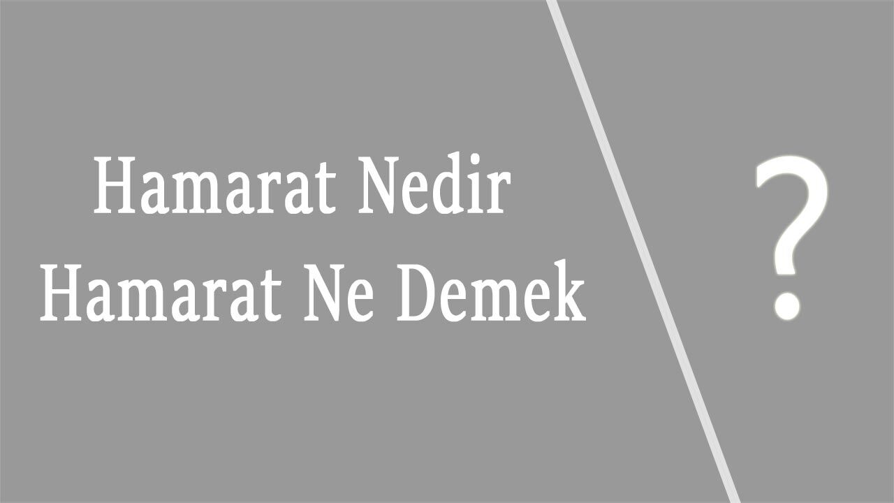 Hamarat Nedir Hamarat Ne Demek