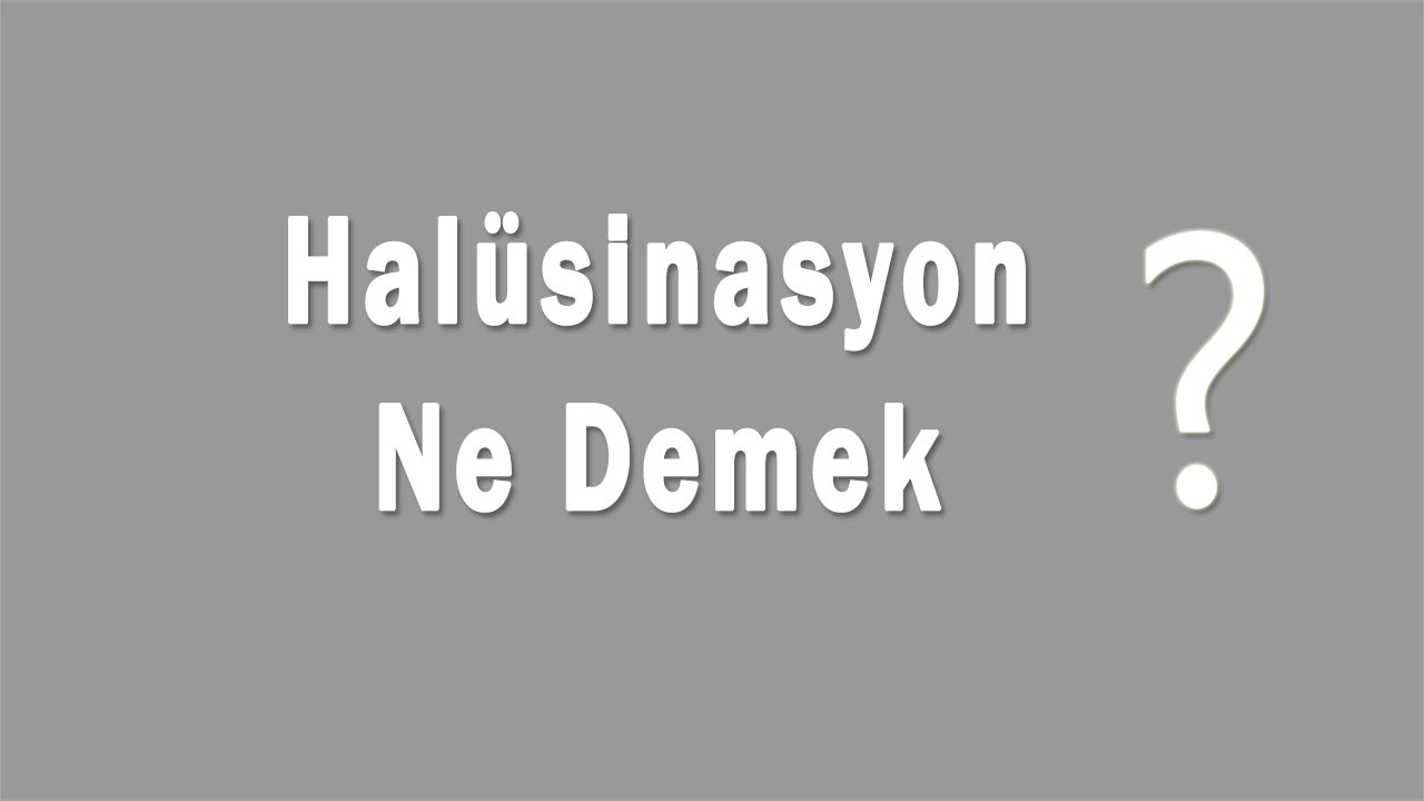 Halüsinasyon Nedir Halüsinasyon Ne Demek