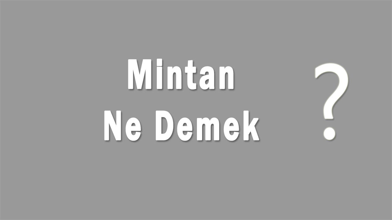 Mintan Nedir Mintan Ne Demek